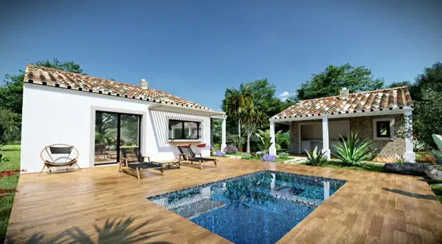 Autan — vue 1 de la villa