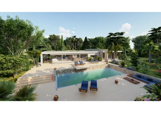 Leste — vue 3 de la villa
